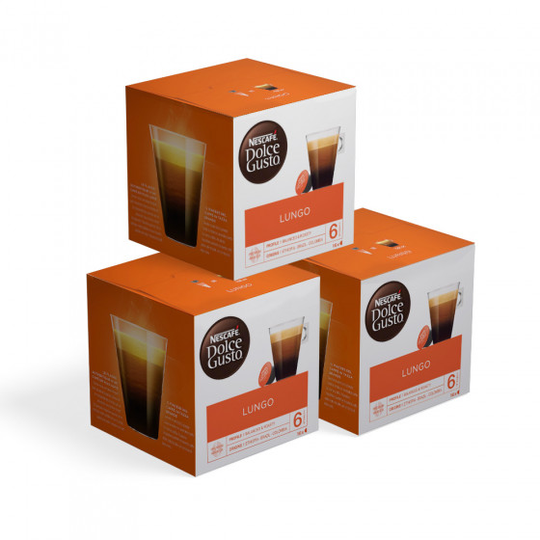 Kahvikapselisarja NESCAFÉ® Dolce Gusto® "Lungo", 3 x 16 kpl.