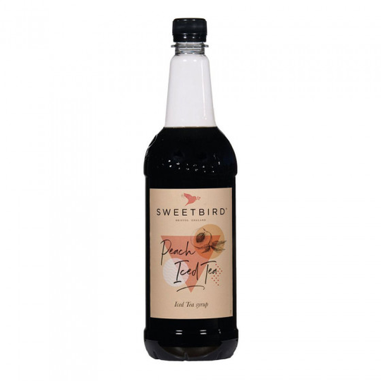 Makusiirappi jääteelle Sweetbird "Peach Iced Tea", 1 l