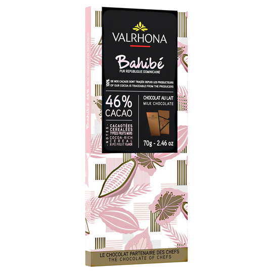 Valrhona Bahibe 46 % Suklaalevy, 70 g