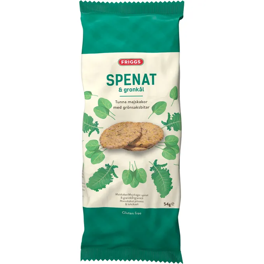 Friggs Maissikakut Pinaatti & Lehtikaali