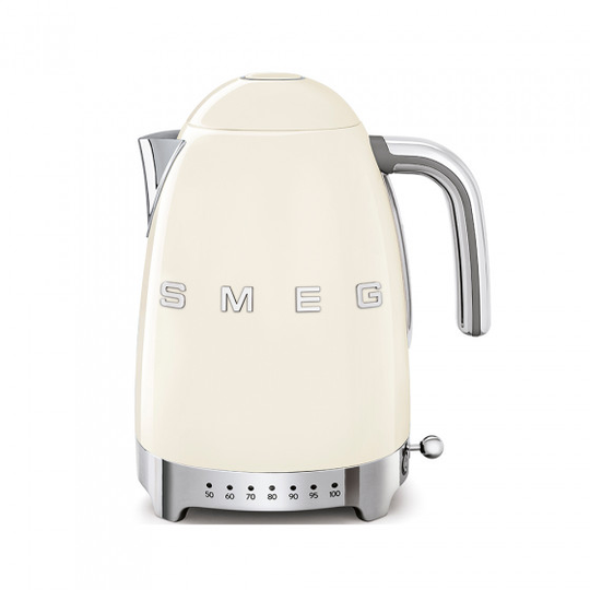 Sähköinen vedenkeitin säädettävällä lämpötilalla Smeg "50's Style Cream KLF04CREU"