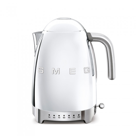 Sähköinen vedenkeitin säädettävällä lämpötilalla Smeg "50's Style Steel KLF04SSEU"