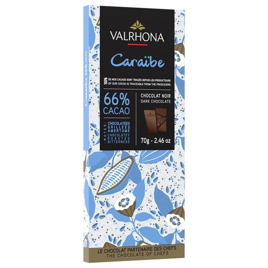 Valrhona Caraibe 66% suklaalevy, 70 g