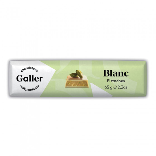 Suklaapatukka Galler "White Pistachios", 70 g