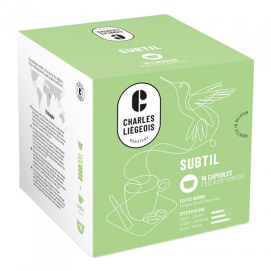 NESCAFÉ® Dolce Gusto® koneisiin sopivat kahvikapselit Charles Liégeois "Subtil", 16 kpl.