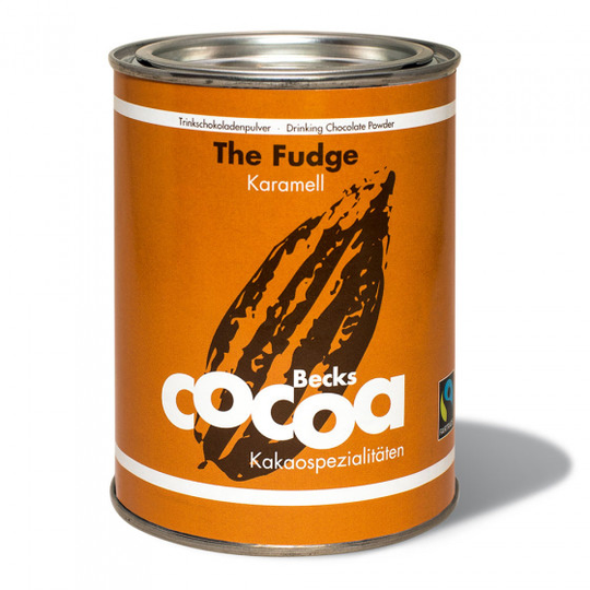 Luomukaakao Beck Cacao "Fudge" karamellilla, 250 g