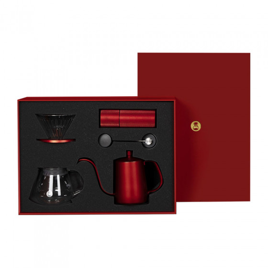 Kahvin valmistuspakkaus TIMEMORE "Limited Edition Festival Red C3 Pour Over"