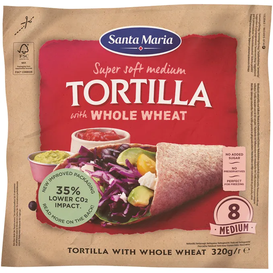 Santa Maria Täysjyvätortillat