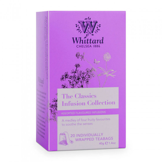 Hedelmä- ja yttitee Whittard of Chelsea “The Classics Infusion Collection”, 20 pcs.