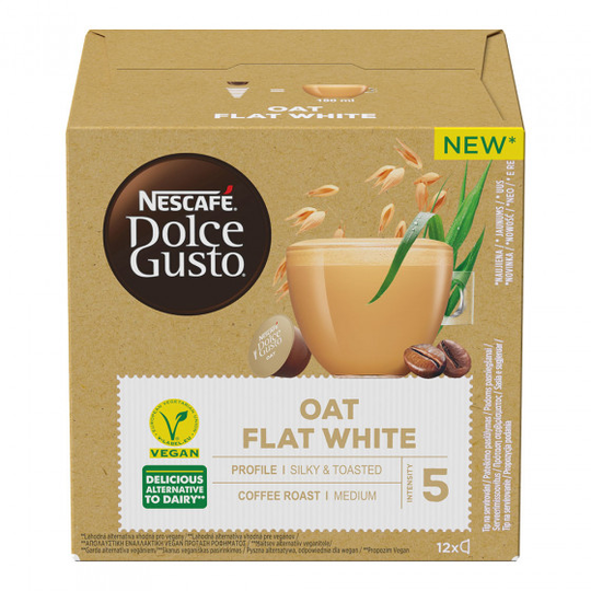 Kahvikapselit NESCAFÉ® Dolce Gusto® "Oat Flat White", 12 kpl.