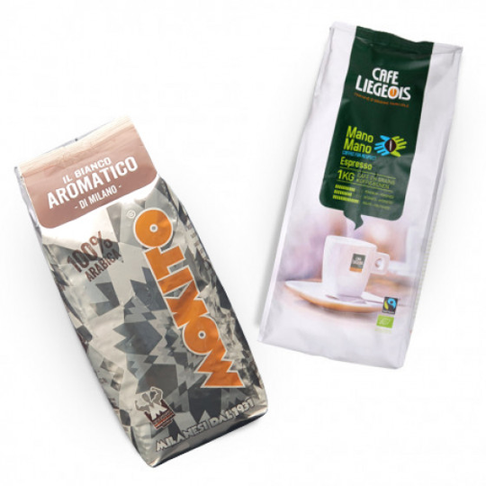 Kahvipapusetti "Mano Mano" + "Aromatico"