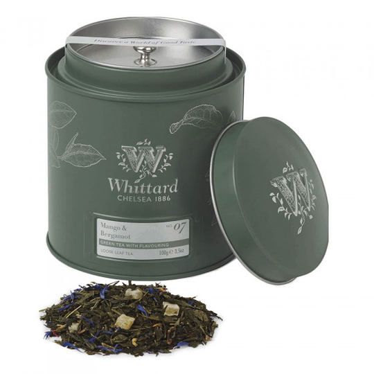 Vihreä tee Whittard of Chelsea "Mango & Bergamot", 100 g