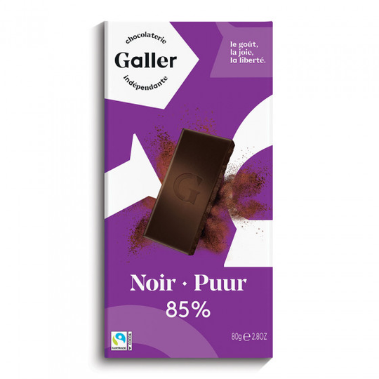 Suklaalevy Galler "Dark 85%", 80 g