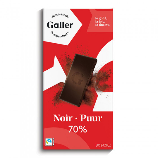 Suklaalevy Galler "Dark 70%", 80 g