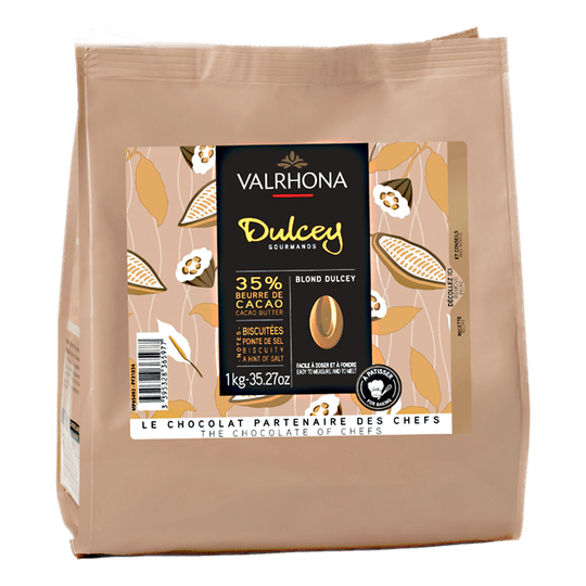 Valrhona Dulcey 35 % Suklaanappi, 1 kg