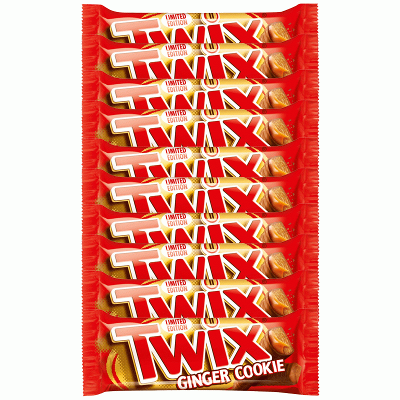 Twix Ginger Cookie Suklaapatukka 10kpl