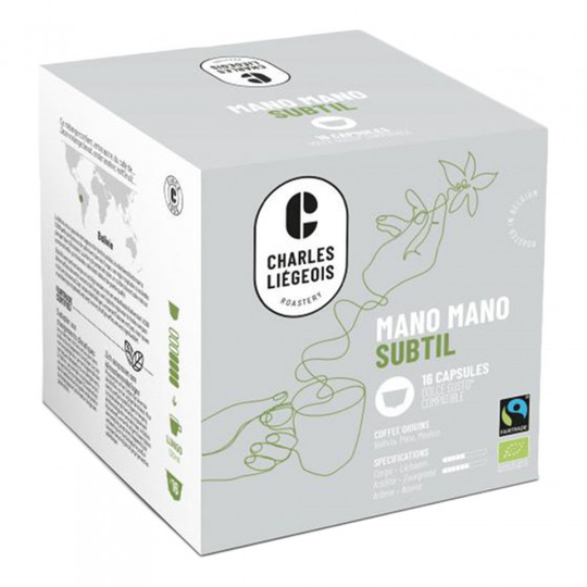 NESCAFÉ® Dolce Gusto® koneisiin sopivat kahvikapselit Charles Liégeois "Mano Mano Subtil", 16 kpl.