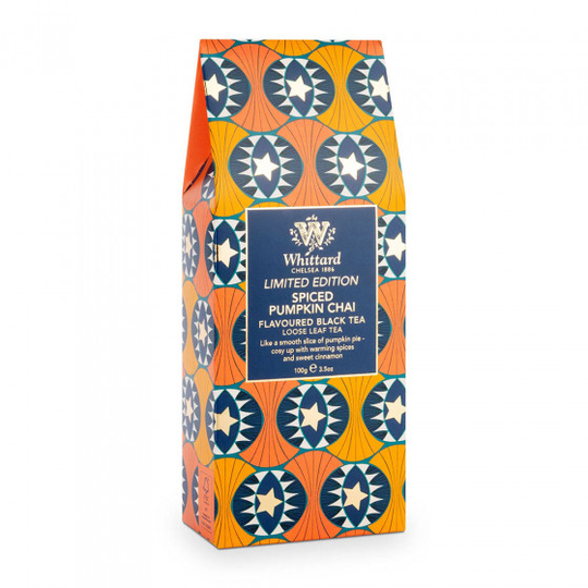 Musta tee Whittard of Chelsea "Spiced Pumpkin Chai", 100 g