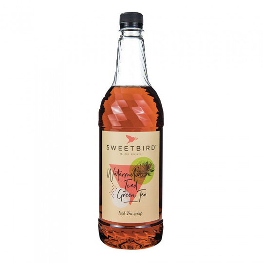 Makusiirappi jääteelle Sweetbird "Watermelon Iced Green Tea", 1 l