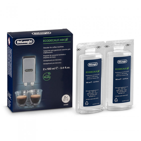 Kalkinpoistoneste De'Longhi "EcoDecalk Mini", 2 x 100 ml