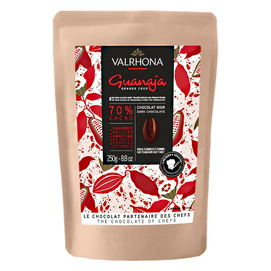 Valrhona Guanaja 70 % tummasuklaanappi, 250 g